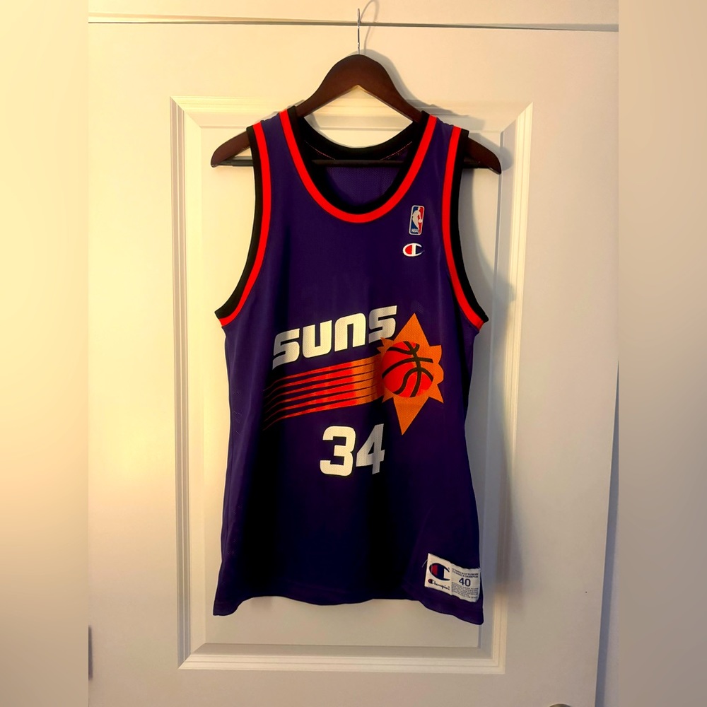 Vintage Champion Charles Barkley Phoenix Suns Basketball Jersey Size S